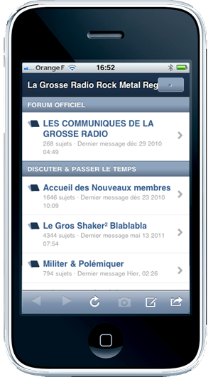 Appli IPB Board Invision pour iPhone