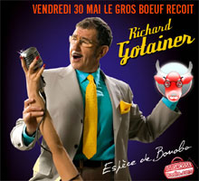 richard gotainer chante � la radio en direct