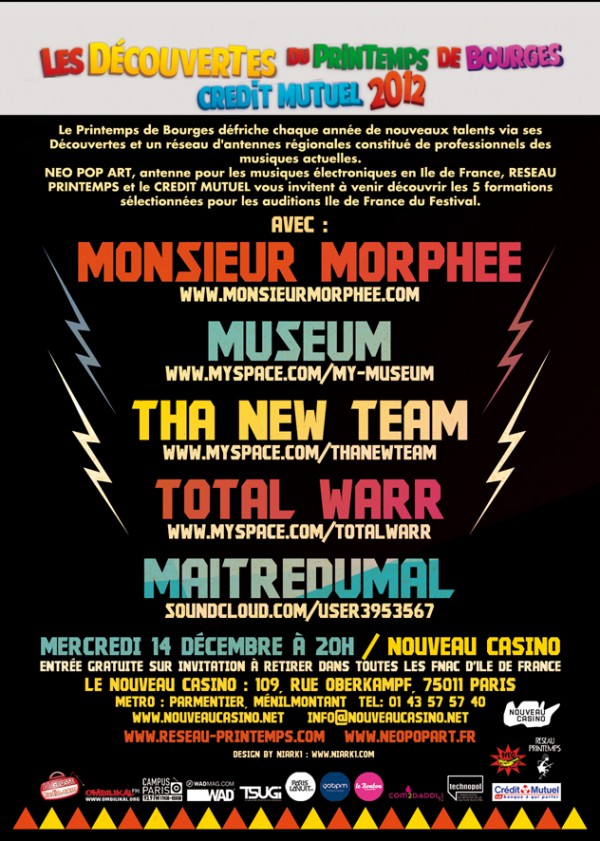 Printemps de Bourges 2012, audition électro