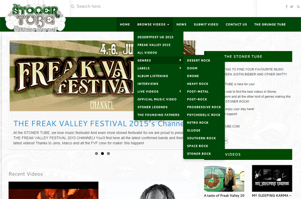 The Stoner Tube - Regarder video stoner rock