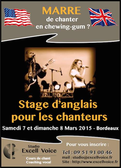 stage prononciation anglais pour chanteur