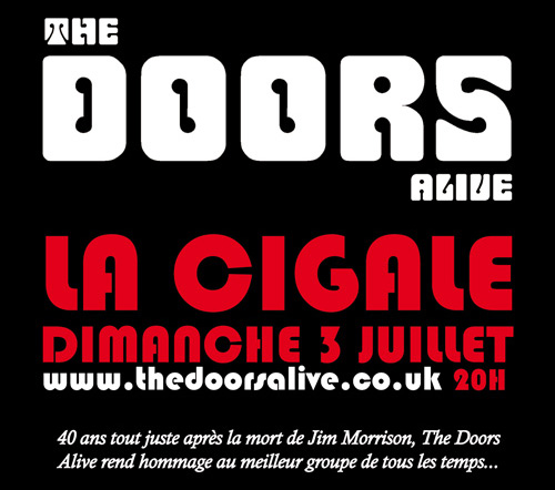 The Doors Alive - Tribute to the doors Jim Morrison Paris 2011