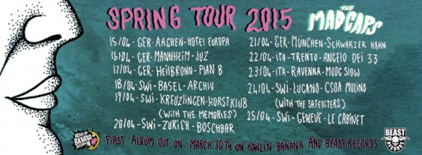 Madcaps Spring Tour Dates 2015