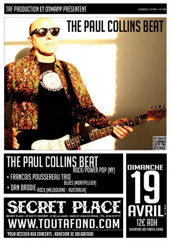 Paul Collins Live 2015 Secret Place