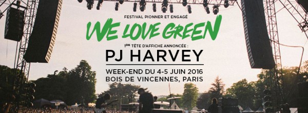 PJ Harvey, festival, vincennes, we love green