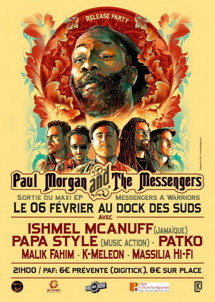 Paul Morgan & The Messengers Dock des Suds Marseille 6/02/2016