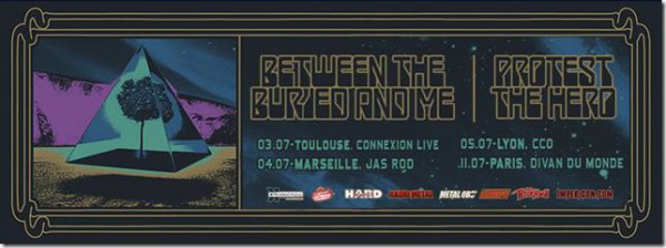 Between the Buried and Me, BTBAM, Protest the Hero, Paris, Divan du Monde, French Tour, metal,