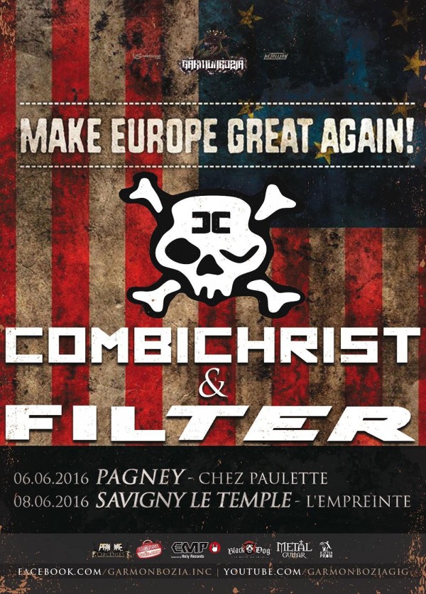 combichrist, filter, concert, france, 2016
