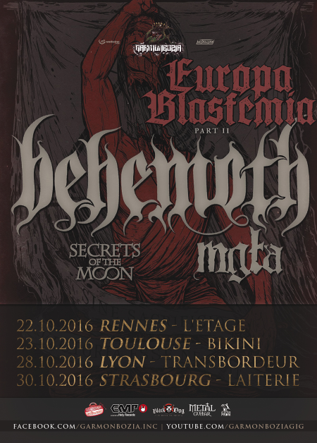 Behemoth tournée 2016