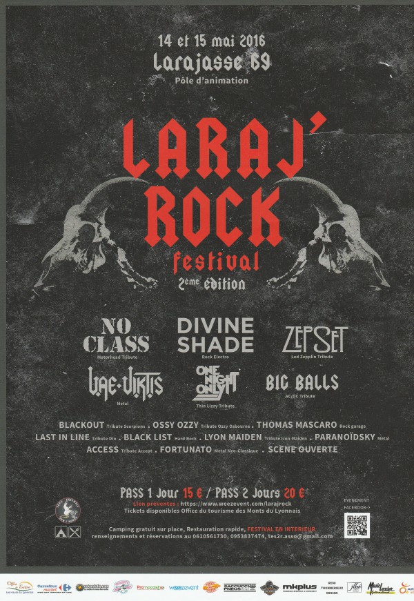 Festival, metal, lyon, laraj'rock, 2016