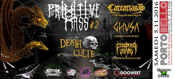 Carcariass, Ghusa, Creeping Fear, death metal, Portobello, Caen,