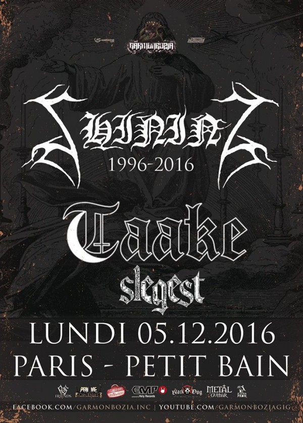 shining, taake, black metal, concert, paris, 2016