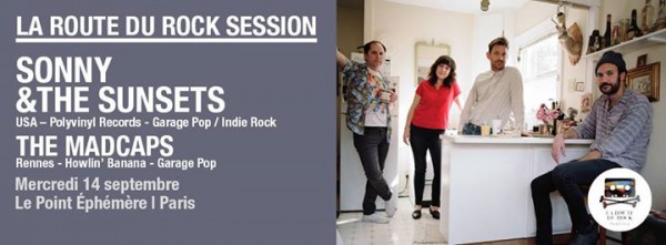 The Madcaps, Sonny & The Sunsets, Point Ephémère, Garage pop, Sixties