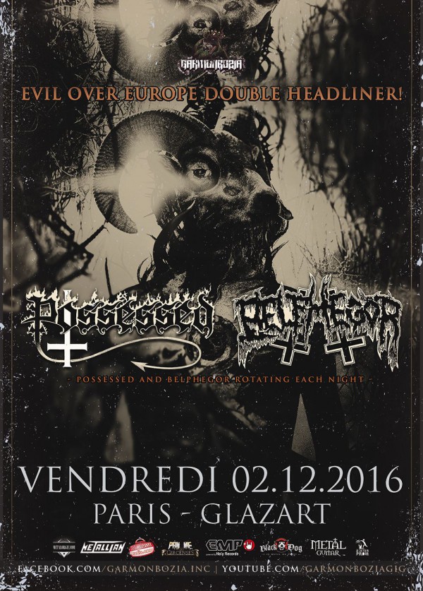 possessed, belphegor, glazart, paris, concert, 2016, death