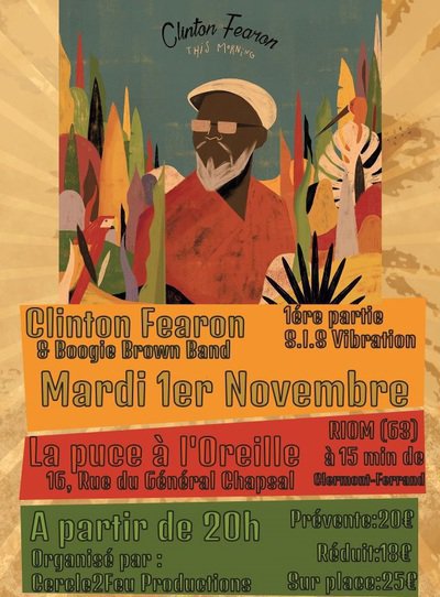 Cinton Fearon, concerts 63, concert reggae, la puce à  l'oreille