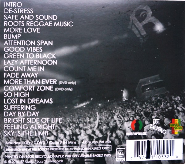 Rebeleution - Live At Red Rocks - Back Cover