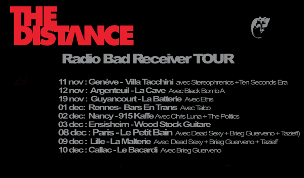 clip, Radio Bad Receiver, tournée, nouvel album, the distance