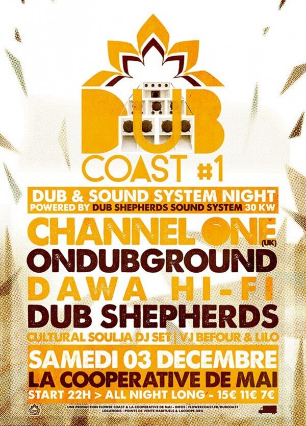 Dub Coast 1, la Coopé, Channel One, Flower Coast, Dub Shepherds