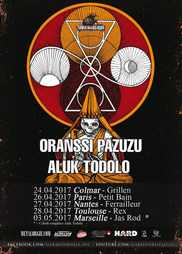 concert, black metal, rock, psyché, garmonbozia, paris, france, 2017