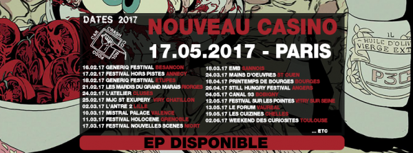 Concert, 2017, Grunge, P3C, Tournée