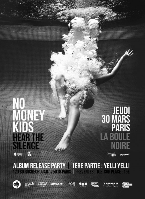 no money kids, la boule noire, release party, rock, blues