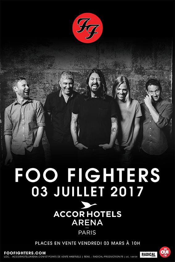 foo fighters, france, concert, paris, accorhotels arena, rock