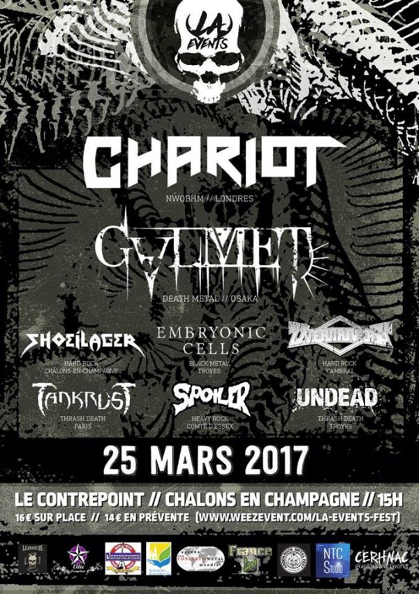 LA Events, Fest, chalons en champagne, Chariot, tankrust, metal,