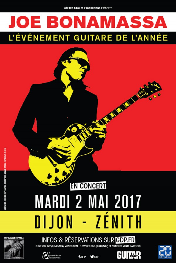 joe bonamassa, dijon, concert, tournée, blues, rock