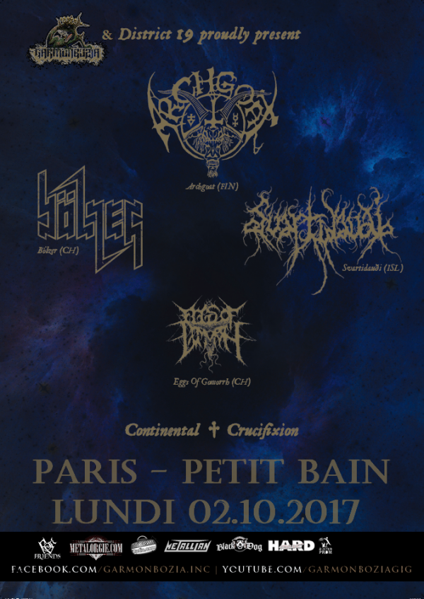 archgoat, bölzer, svardidaudi, eggs of goorrh, black, metal, garmonbozia inc, petit bain, paris, concert, 2017