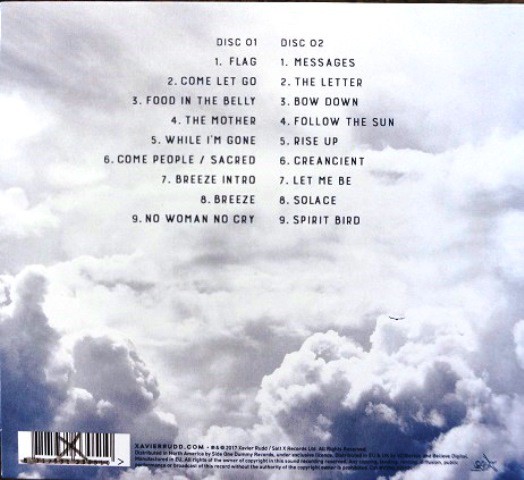 Xavier Rudd - Live In The Netherlands (back cover)