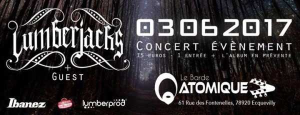 lumberjacks, concert, barde atomique, nouvel album, france, 2017