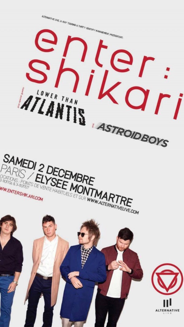 enter shikari, concert, paris, alternative live, 2017, décembre