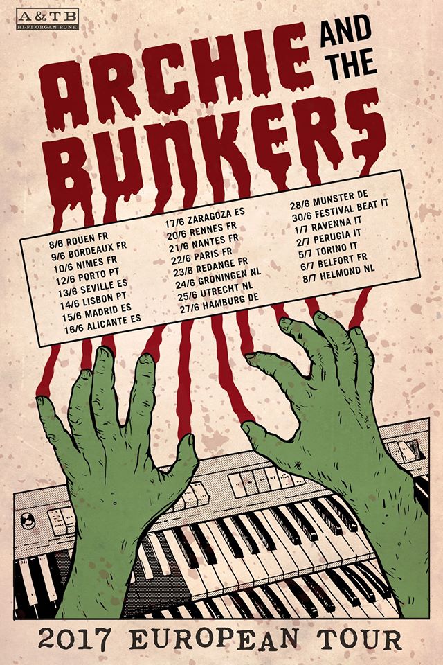 Archie and The Bunkers, tournée, tinals, eurockeennes