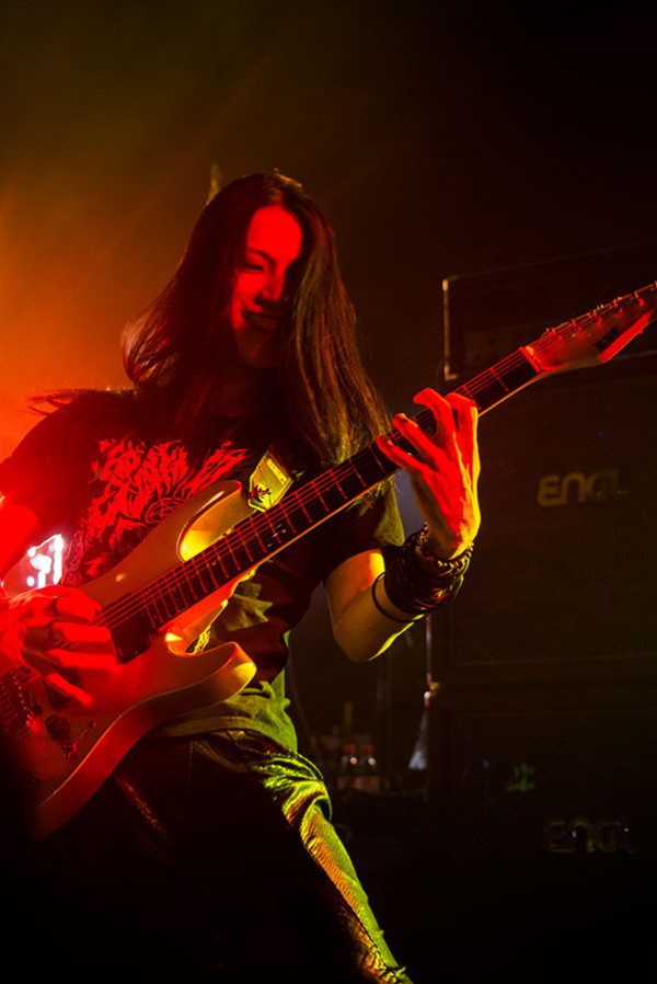 takayoshi ohmura, marty friedman, gus g, paris, 2014, concert