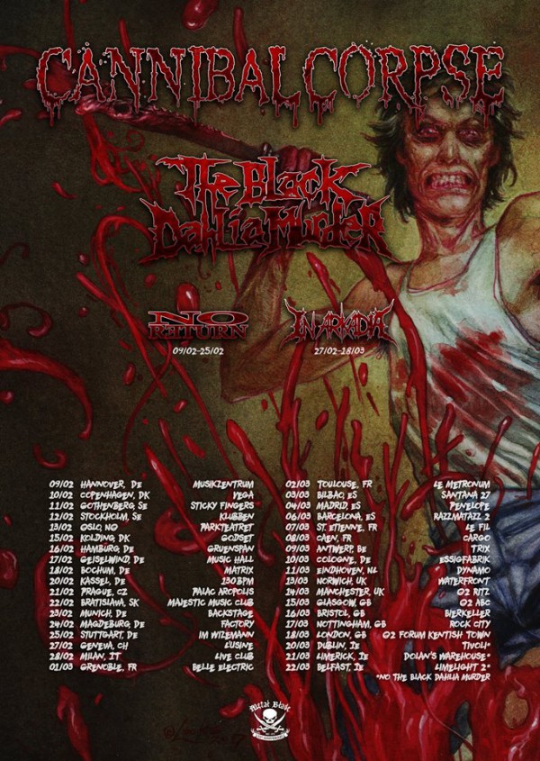 Cannibal Corpse EU+UK Tour