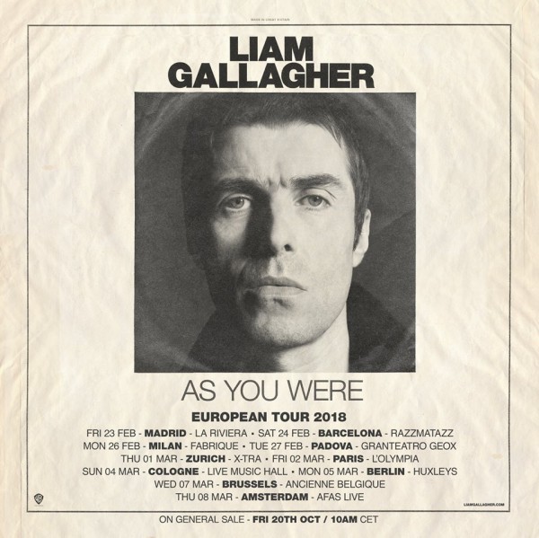 liam gallagher, oasis, 2017, as you were, album solo, wall of glass