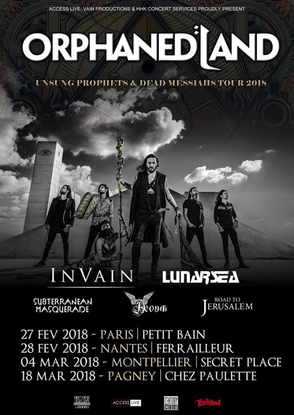 Orphaned Land, Tour, Metal, France,