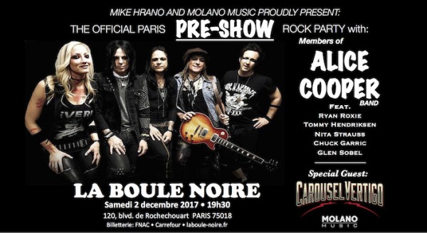 alice cooper band, carousel vertigo, concert, boule noire