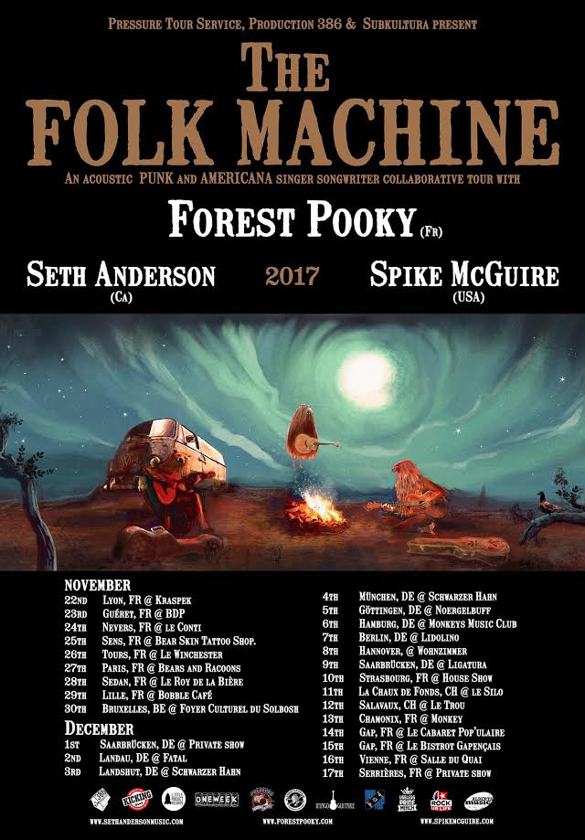 Forest Pooky, folk machine, tournée
