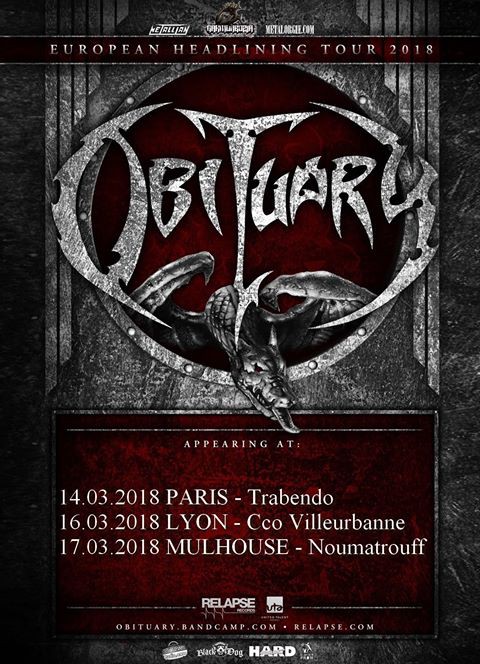 Obituary, concert, paris, metal, death, Garmonbozia,