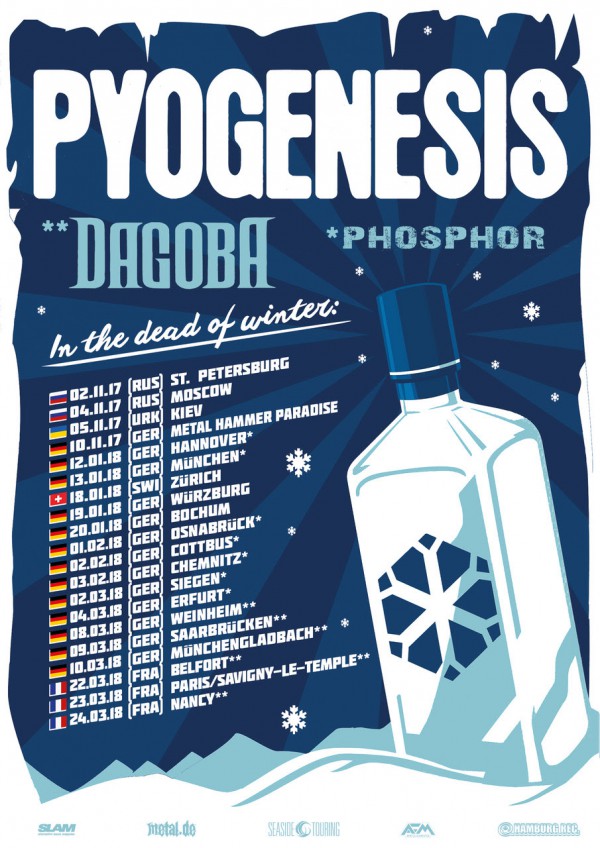 tournée, 2018, pyrogenesis, dagoba, death, gothique, europe, allemagne, france