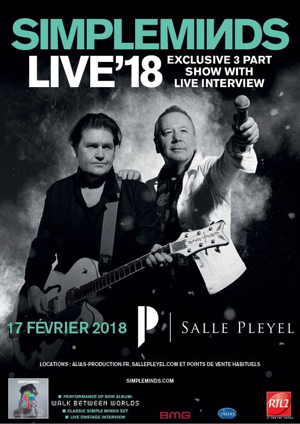 salle pleyel, simple minds, pop, nouvel album