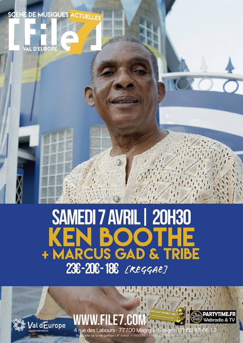 Ken Booth + Marcus Gad & Tribe - concert File 7 Musiques actuelles à Magny Le Hongre
