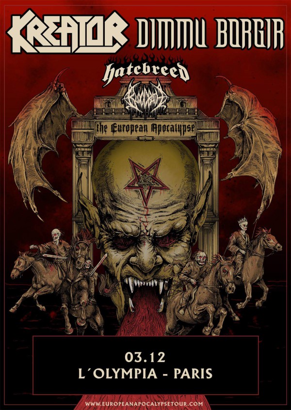 Kreator, Dimmu Borgir, Olympia, live, metal, bloodbath, hatebreed,