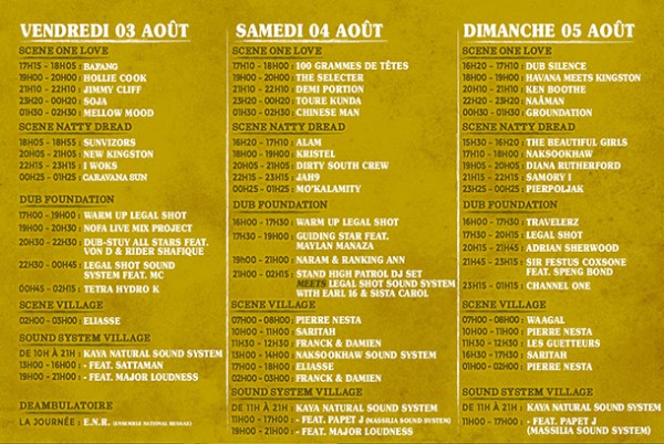 Programmation Sun Ska