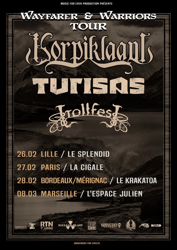 korpiklaani, turisas, trollfest, pagan metal, splendid, cigale, espace julien, krakatoa