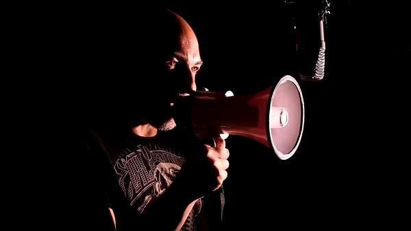 mégaphone, reprise, metal, Tasmin archer, clip, projet solo