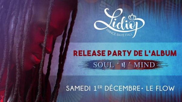 Lidiop, release party du 1er décembre