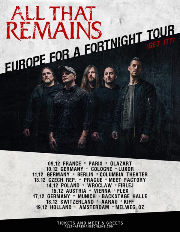 all that remains, tournée européenne, 2018, oli herbert
