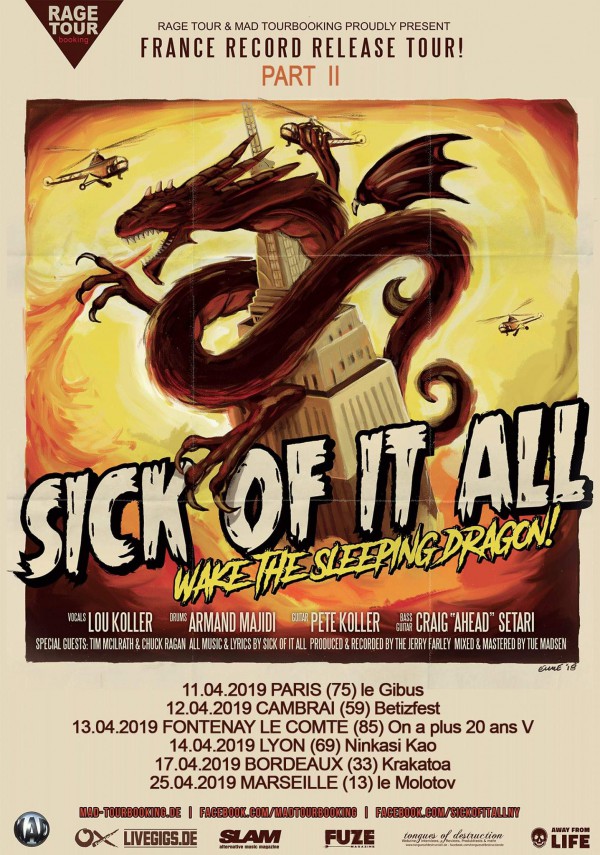 Sick Of It All Wake The Sleeping Dragon Tour 2